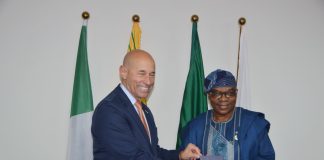 Minister Of State for Foreign Affairs, Amb. Sola Enikanolaiye Receives The United States Assistant Secretary of State For African Affairs