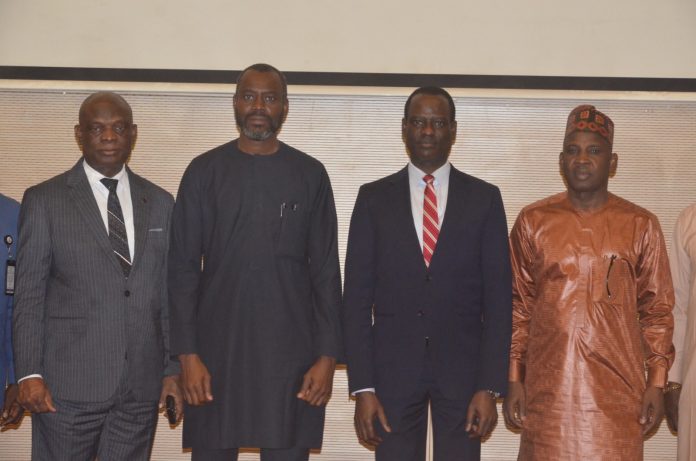 LR- Perm. Sec Finance, Mr. Raymond Omachi, Chairman of the Ministerial Advisory Committee, Mr. Abubakar Suleiman, Minister of Finance and Coordinating Minister of the Economy, Mr. Taiwo Oyedele and the Perm. Sec Special Duties Mr. Mohammed Sanusi