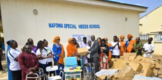 NCPWD Empowers Special Needs Children at NAFOWA School Airport Road with Assistive Devices