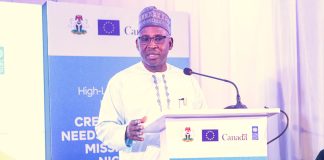 Representative of the Honourable Minister of Finance and Coordinating Minister of the Economy, Taìwo Oyedele, Perm. Sec. Special Duties, Mohammed Sanusi