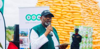 The Minister of Agriculture and Food Security, Sen Abubakar Kyari and other relevant stakeholders during the flag-off ceremony.