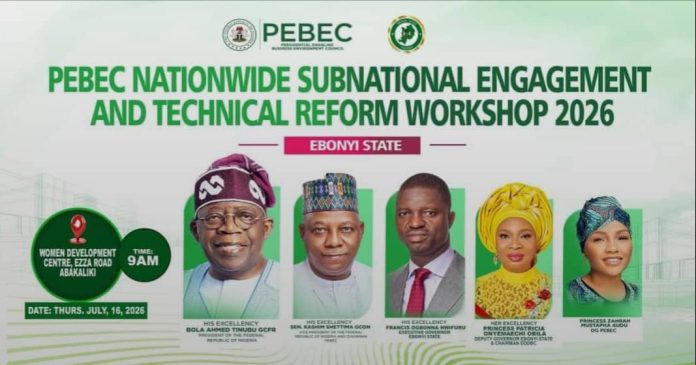 IMG-20260717-WA0150 Ebonyi State Governor, His Excellency, Francis Ogbonna Nwifuru Reiterates Commitment To Providing An Investor-friendly Environment For Businesses To Thrive As The State Hosts The Second Phase Of PEBEC Townhall And State Engagement Tour, 2026