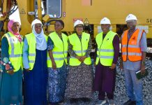 Kaduna–Kano, Kano–Daura–Katsina Rail Projects On Track For December 2026 Commissioning -Adebiyi (2nd frm r) Permanent Secretary, Federal Ministry of Transportation, Engr Funsho Adebiyi, (3rd frm r), Director-General, Debt Management Office, (DMO),Patience Oniha Director, Rail Transport Services, Federal Ministry of Transportation, Engr. Finbarr Zirra, (3rd frm l), Elizabeth Ekpenyong, Director, Portfolio Management Department, (2nd frm l), Maimuna Ibrahim - Team Leader, Loans and Other Financing Products Unit, DMO, and (1st l), Halimat Abdulazeez, Assistant Chief Operations Officer, Debt Recording and Settlement Department