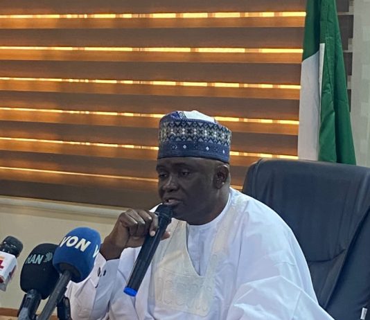 _Director-General/Chief Executive Officer of the Nigerian Technical Aid Corps (NTAC), Rt. Hon. Yusuf Buba Yakub, delivering his address during the Debriefing Session for the 11 Returning NTAC Volunteers from The Gambia, held on *Monday, 20th July, 2026,* at the NTAC Complex, Abuja._