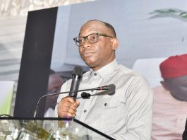 Director-General/CEO, Bureau of Public Procurement (BPP), Dr. Adebowale A. Adedokun, FCIPS, delivering his opening remarks at the Launch of the Digital Standards Platform (DSP) in Abuja