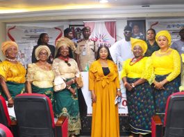 FMACTCE Staff, Stakeholders, Strategic partners and Ebonyi women wing at the official flag-off of the Afikpo International Carnival in Abuja today.