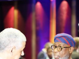 Nigeria’s Minister of Solid Minerals Development, Mr. Henry Dele Alake and Dr. Sidi Ould Tah, President of the African Development Bank Group at the Ministerial Forum on Crotical Minerals, Value Chain and Beneficiation: Pathways for African Transformation held in Abidjan, Côte d’Ivoire.