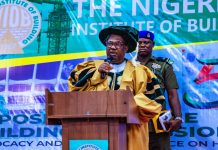 Secretary to the Government of the Federation, Sen. George Akume, CON delivering his opening speech at 56th Conference and Annual General Meeting of the Nigerian Institute of Builders (NIOB) in Abuja on Wednesday, 19th August, 2026.
