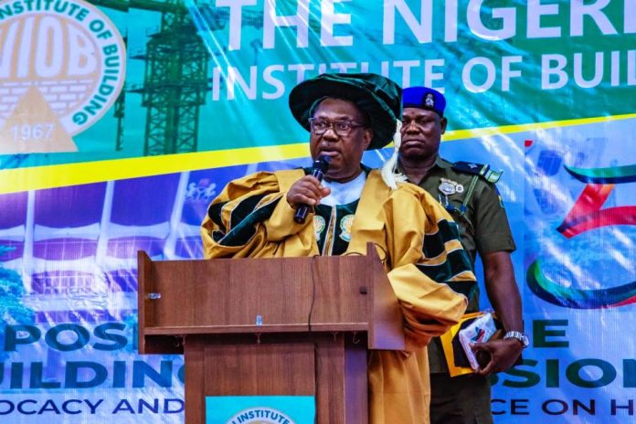 Secretary to the Government of the Federation, Sen. George Akume, CON delivering his opening speech at 56th Conference and Annual General Meeting of the Nigerian Institute of Builders (NIOB) in Abuja on Wednesday, 19th August, 2026.