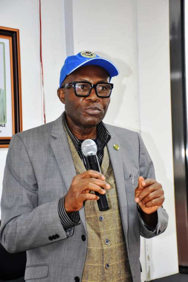 Deputy Director, Midstream and Downstream, Ministry of Petroleum Resources and Chairman, Anti-Corruption and Transparency Unit (ACTU), Mr. Emmanuel Okon, delivering his remarks during the meeting with the ICPC delegation