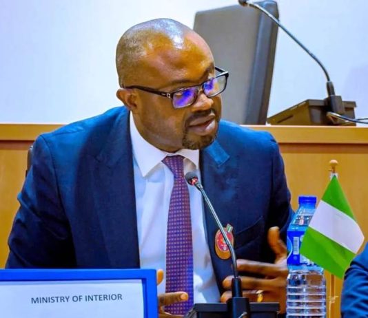 Honourable Minister of Interior, Hon. Dr. Olubunmi Tunji-Ojo