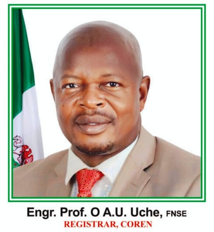 Engr. Prof. O.A.U. Uche, FNSE - Registrara, COREN