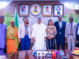 INAUGURATION OF THE ADVERTISING OFFENCES TRIBUNAL (L–R) Dr. Ken Onyeali Ikpe, frpa; Merga Tyowanan Kachina, Esq.; Musa Ahmed Attah, SAN; Hon. Justice Cecilia M. A. Olatoregun; Honourable Minister of Information and National Orientation, Mohammed Idris, fnipr; Permanent Secretary, Federal Ministry of Information and National Orientation, Dr. Binyerem C. Ukaire, FWACS; Hajia Sa'a Ibrahim, rpa; and Director-General, Advertising Regulatory Council of Nigeria (ARCON), Dr. Olalekan Olumuyiwa Fadolapo, during the Inauguration of the Advertising Offences Tribunal on August 11, 2026, in Abuja. Photo: Khalid Ahmed/FMINO.
