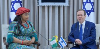 Nigeria's Ambassador To Israel Presents Letters Of Credence To President Isaac Herzog