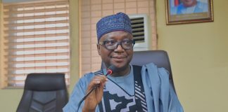 RMAFC Chairman, Dr. Mohammed Bello Shehu, OFR during the hearing between SEEPCO and Host Communities