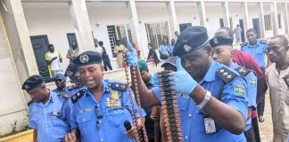 Kaduna Police Command Arrests Suspected Gun Runner, Bandits, Robbers; Recovers Arms, 362 Live Ammunition, Cannabis And Stolen Vehicle