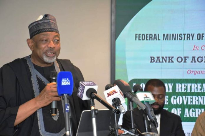 Kyari Charges BOA The Minister of Agriculture and Food Security, Sen Abubakar Kyari during the Retreat for the Newly Inaugurated Board Members of Bank of Agriculture