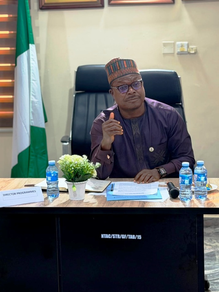 AD PROGRAMMES II, MR. FALUSI HAKEEM DURING THE INTERACTIVE SESSION BETWEEN NTAC MANAGEMENT, CORPS MEMBERS AND INTERNS ON THE 15TH OF JULY 2026