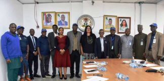 Representative of the Permanent Secretary and Director, Midstream and Downstream, Ministry of Petroleum Resources, Mrs. Ikenma Irene (6th right), flanked by the Leader of the ICPC delegation, Dr. Essiet Peter Johnson (5th right), in a group photograph with officials of the ICPC and members of the Ministry’s Anti-Corruption and Transparency Unit (ACTU) during the 2026 Ethics and Integrity Compliance Assessment.