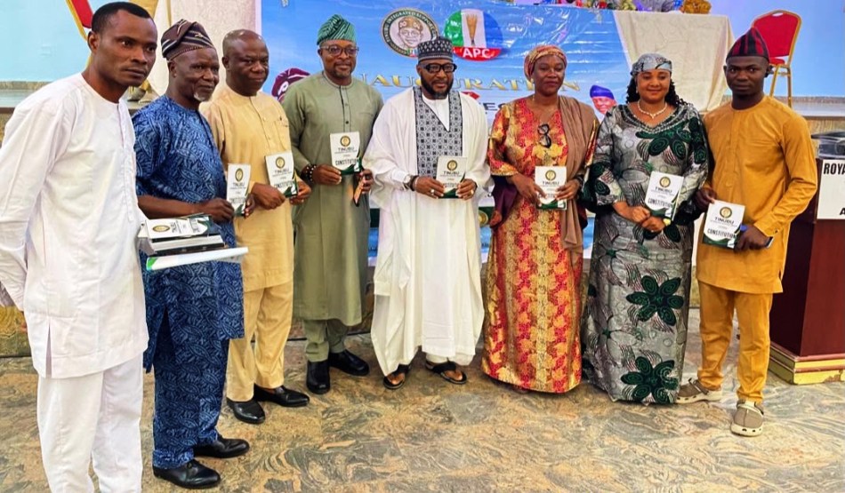 THE REPRESENTATIVE OF THE DG/CEO OF NTAC WITH THE NATIONAL EXCO OF TISG, HOLDING THE TISG CONSTITUTION ON 30TH JULY 2026.