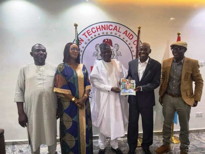 ERIDN Delegation from left: Dr. Amenya Kartay, Executive Director, ERIDN; Mr. Lawandy Bala, Special Assistant to the DG on Protocol Matters; Dr. Charity Onene, Director of Finance and Administration, ERIDN; and Mr. Tony Melvin, Programmes and ICT Manager, ERIDN.