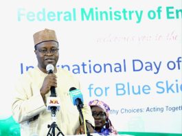 FG Charges Citizens To Make Clean Air A Central Element Of Nigeria's Environmental And Development Agenda