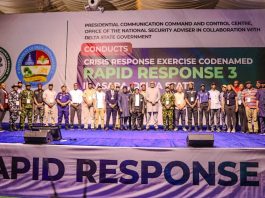 ONSA-PC4-RR3-Ex planning team with the SSG of Delta State Dr kinsley eze  Emu 