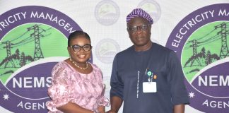 L – R, The Ag. National Coordinator/CEO of the SERVICOM Office, Mrs. Helen Lawal and the Managing Director/CEO of the Nigerian Electricity Management Services Agency (NEMSA) during the official courtesy visit to the Headquarters of NEMSA in Abuja on Tuesday, 9th September, 2026.
