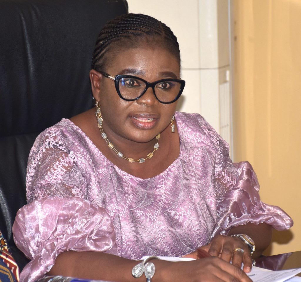 The Ag. National Coordinator/CEO of the SERVICOM Office, Mrs. Helen Lawal presenting her Keynote Address during her official courtesy visit to the Headquarters of NEMSA in Abuja on Tuesday, 9th September, 2026.