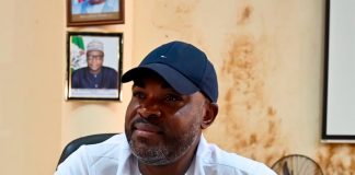 Secretary to the Commission, Comrade Tosin Adeyanju during a meeting with Staff of RMAFC