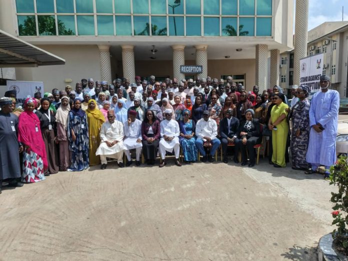 IMG-20260914-WA0029 First row(5th left) : Representative of the Hon. Chairman, Hon. Ismail Muhammed Agaka ACTU officials and participants at the workshop