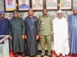 Zulum Meets Army Chief in Abuja