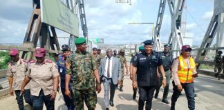 Security Monitoring Of Ongoing Rehabilitation Works At The First Niger Bridge, Onitsha