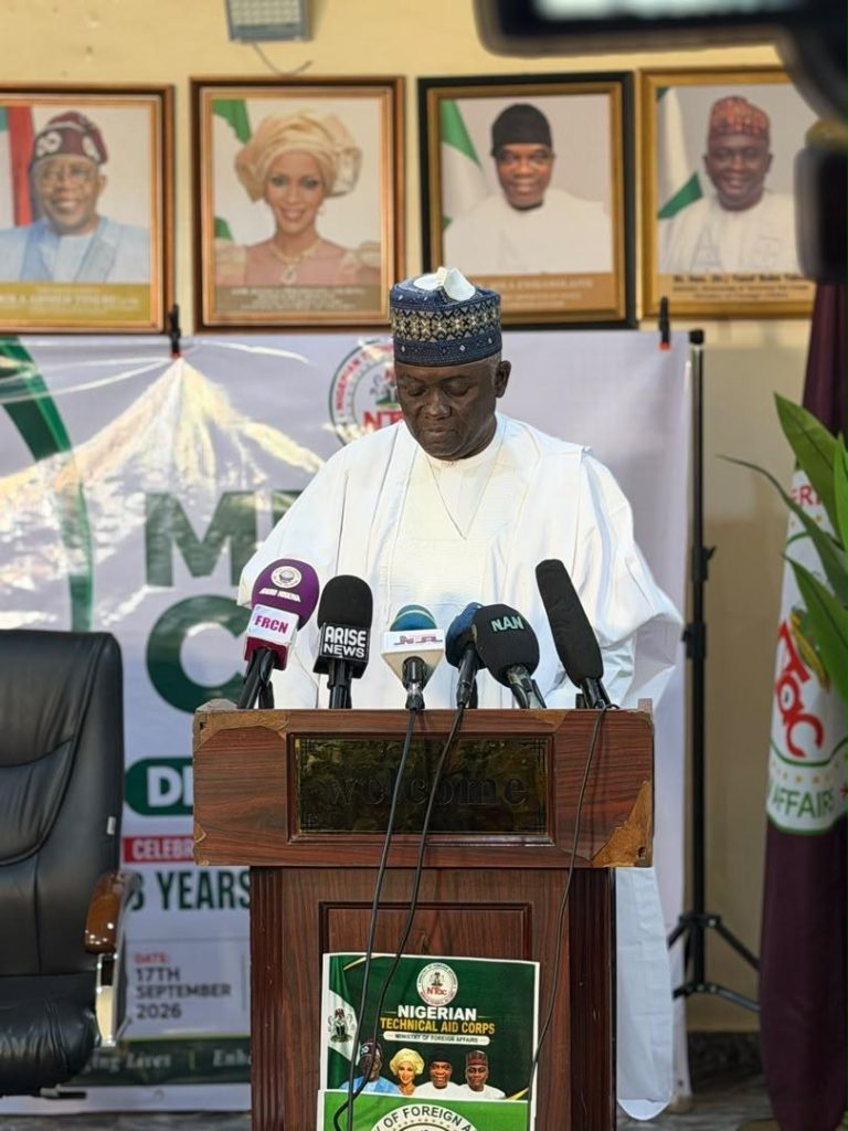 THE DG/CEO NTAC RT. HON. YUSUF BUBA YAKUB GIVING HIS SPEECH AT A PARLEY WITH THE MEDIA AT THE NTAC COMPLEX ON THE *17th OF SEPTEMBER 2026*