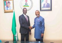 The Minister of Finance and Coordinating Minister of the Economy, Taiwo Oyedele, with the President and Chairman of Council of the Nigerian Institute of Public Relations (NIPR), Dr. Ike Neliaku, during a meeting in Abuja.