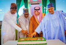*CELEBRATION OF THE 96TH SAUDI NATIONAL DAY* (L–R) Honourable Minister of Aviation and Aerospace Development, Festus Keyamo, SAN; Speaker, House of Representatives, Rt. Hon. Tajudeen Abbas, GCON; Ambassador of the Kingdom of Saudi Arabia to Nigeria, H.E. Yousef bin Mohammed Al-Balawi; and Honourable Minister of Information and National Orientation, Mohammed Idris, fnipr, during the celebration of the 96th Saudi National Day on September 23, 2026, in Abuja. Photo: Victor Ngun