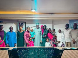 *HEART RECOVERY FOUNDATION MARKS WORLD HEART DAY 2026* Patients of the Heart Recovery Foundation pose for a group photograph with the Founder of the Foundation, Gilbert Kiaka; the Director-General of the Federal Radio Corporation of Nigeria (FRCN), Dr. Mohammed Bulama; and the Chairman of the Board of Trustees, Dr. Suleiman Haruna, during the 2026 World Heart Day Commemoration. The gathering highlighted the Foundation’s commitment to supporting patients and promoting greater awareness of heart health and cardiovascular care in Nigeria.