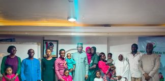 *HEART RECOVERY FOUNDATION MARKS WORLD HEART DAY 2026* Patients of the Heart Recovery Foundation pose for a group photograph with the Founder of the Foundation, Gilbert Kiaka; the Director-General of the Federal Radio Corporation of Nigeria (FRCN), Dr. Mohammed Bulama; and the Chairman of the Board of Trustees, Dr. Suleiman Haruna, during the 2026 World Heart Day Commemoration. The gathering highlighted the Foundation’s commitment to supporting patients and promoting greater awareness of heart health and cardiovascular care in Nigeria.