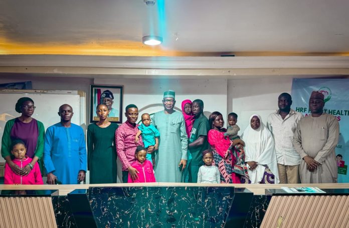 *HEART RECOVERY FOUNDATION MARKS WORLD HEART DAY 2026* Patients of the Heart Recovery Foundation pose for a group photograph with the Founder of the Foundation, Gilbert Kiaka; the Director-General of the Federal Radio Corporation of Nigeria (FRCN), Dr. Mohammed Bulama; and the Chairman of the Board of Trustees, Dr. Suleiman Haruna, during the 2026 World Heart Day Commemoration. The gathering highlighted the Foundation’s commitment to supporting patients and promoting greater awareness of heart health and cardiovascular care in Nigeria.