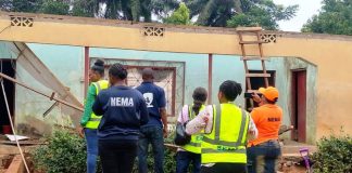 NEMA, Imo SEMA Assess Rainfall Damage In Ehime Mbano