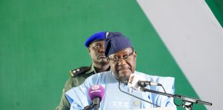 Chairman, Inter-Ministerial Committee on Nigeria's 66th Independence Anniversary and Secretary to the Government of the Federation, Sen. George Akume, CON, delivering his speech at Nigeria's 66th Independence Anniversary Public Lecture " themed: "Consolidating Nigeria's Reforms for shared Prosperity" on Wednesday, 30th September, 2026 in Abuja.