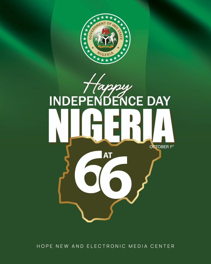66Th Independence Anniversary: Uzodimma Urges Nigerians To Renew Faith In Nigeria
