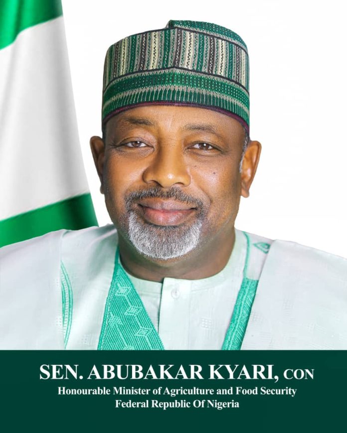 Senator Abubakar Kyari, CON Honourable Minister of Agriculture and Food Security