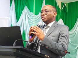 Director-General/CEO, Bureau of Public Procurement (BPP), Dr. Adebowale A. Adedokun, FCIPS, delivering his welcome remarks during the Training in Rivers State
