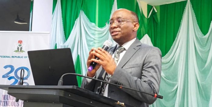 Director-General/CEO, Bureau of Public Procurement (BPP), Dr. Adebowale A. Adedokun, FCIPS, delivering his welcome remarks during the Training in Rivers State