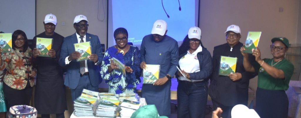 R – L The Ag. National Coordinator/CEO of the SERVICOM Office, Mrs. Helen Lawal (5th), the Commissioner for Insurance and CEO of NAICOM, Mr. Olusegun Ayo Omosehin and the commission’s management team during the unveiling of the agency’s Service Charter on 5th October, 2026 in Abuja.