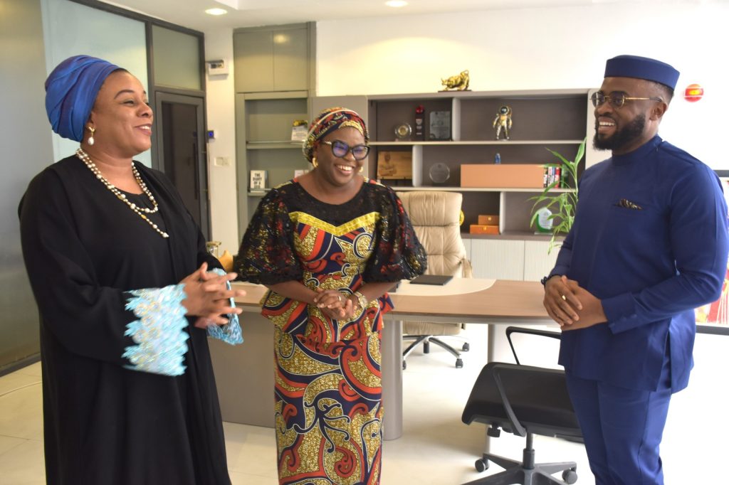 R – L, The Managing Director & CEO of the Nigerian Consumer Credit Corporation (CREDICORP) Mr. Uzoma Nwagba, Ag. National Coordinator/CEO of the SERVICOM Office, Mrs. Helen Lawal and the Executive Director, Credit and Portfolio Management of CREDICORP, Mrs. Aisha Abdullahi during the 2026 International Customer Service Week celebration on 7th October, 2026 in Abuja.