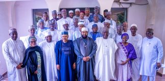 *COURTESY VISIT TO THE EXECUTIVE GOVERNOR OF NIGER STATE* The Chairman of the Niger State Development Forum (NSDF) and Honourable Minister of Information and National Orientation, Mohammed Idris, fnipr, led members of the Forum, including the Honourable Minister of State for Agriculture and Food Security, Senator Aliyu Sabi Abdullahi, on a courtesy visit to the Executive Governor of Niger State, Farmer Mohammed Umaru Bago, to strengthen collaboration and support ongoing development efforts in the state, on October 9, 2026, in Abuja. Photo: Khalid Ahmed/FMINO.