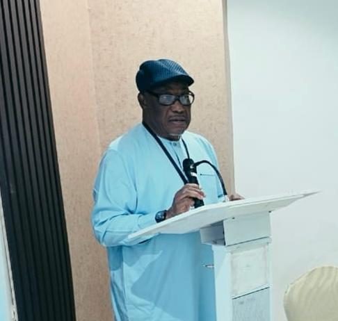 Representative of RMAFC Chairman, Hon. Ntufam Eyo-Nsa Whiley delivering his speech at the occasion.