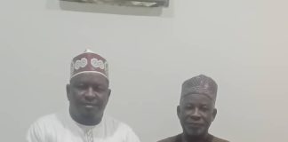 R - L: The MD/CEO North-West Development Commission Prof. Shehu Abdullahi Ma'aji and the Chairman Kano State SSA's Unity Forum, Danladi Mai-bulala during a courtesy visit to NWDC headquarters in Kano.